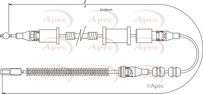 APEC Brake Cable CAB1484