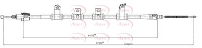 APEC Brake Cable Rear/Left CAB1787