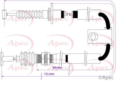 APEC Brake Cable CAB1277