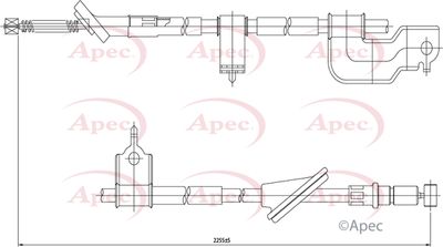 APEC Brake Cable CAB1217