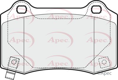 APEC Rear Brake Pads PAD1688