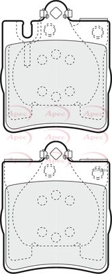 APEC Rear Brake Pads PAD1164