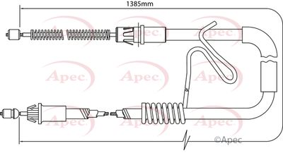 APEC Brake Cable CAB1186