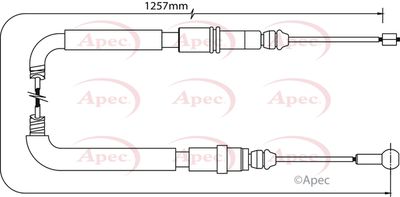APEC Brake Cable CAB1057