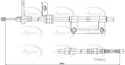 APEC Brake Cable CAB1559