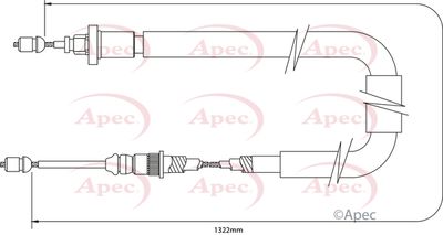 APEC Brake Cable CAB1366