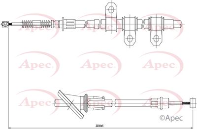 APEC Brake Cable CAB1652