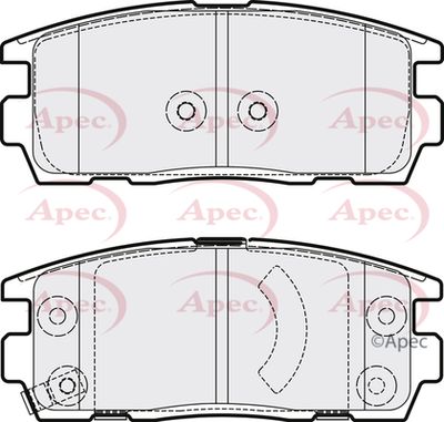 APEC Rear Brake Pads PAD1573