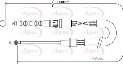 APEC Brake Cable CAB1397