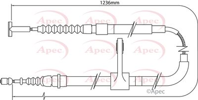 APEC Brake Cable CAB1003