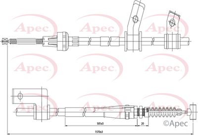 APEC Brake Cable CAB1432