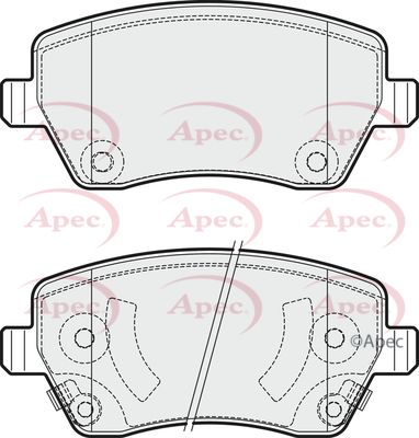 APEC Front Brake Pads PAD1887
