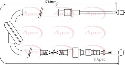 APEC Brake Cable CAB1012