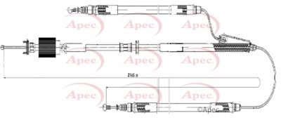 APEC Brake Cable CAB1614