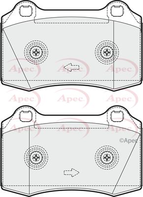 APEC Front Brake Pads PAD1661