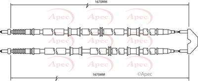 APEC Brake Cable CAB1499