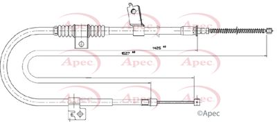 APEC Brake Cable Rear/Left CAB1779