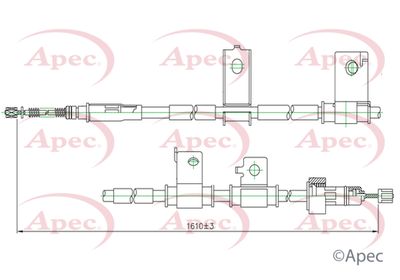 APEC Brake Cable CAB1229