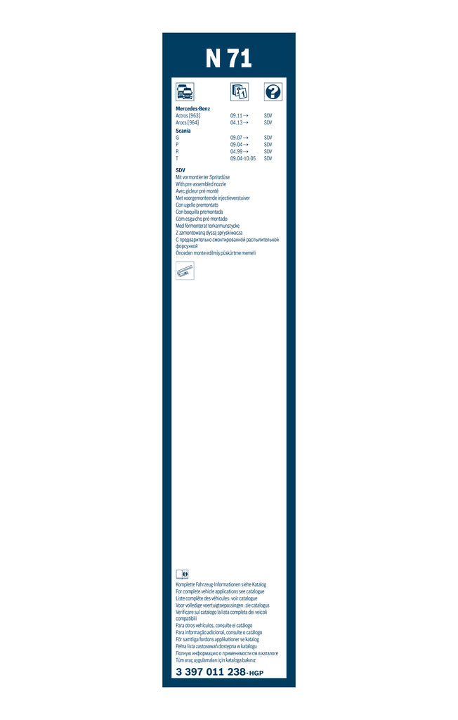 Bosch Truck Blade 700 HGV 3397011238