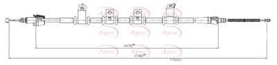 APEC Brake Cable Rear/Right CAB1788