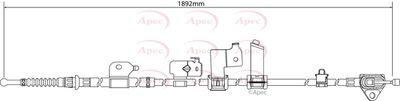 APEC Brake Cable CAB1540