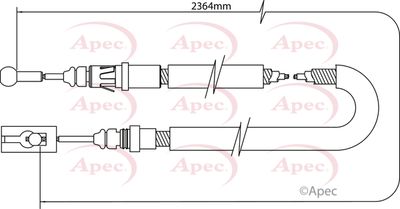 APEC Brake Cable CAB1054