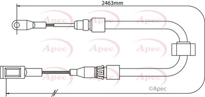 APEC Brake Cable CAB1283