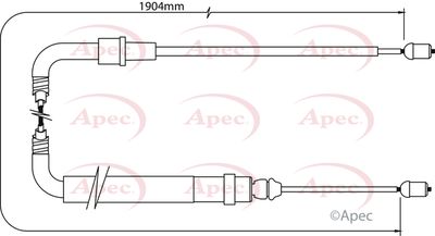 APEC Brake Cable CAB1334