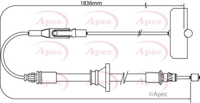 APEC Brake Cable CAB1313