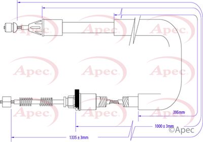 APEC Brake Cable CAB1365