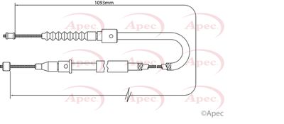 APEC Brake Cable CAB1470