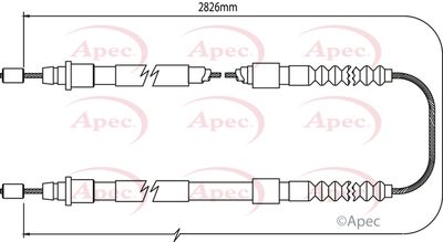 APEC Brake Cable CAB1069
