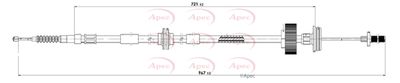 APEC Brake Cable Rear/Left CAB1790
