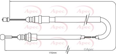 APEC Brake Cable CAB1478