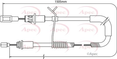 APEC Brake Cable CAB1190