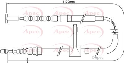 APEC Brake Cable CAB1004