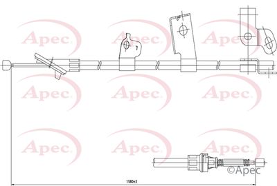 APEC Brake Cable CAB1448