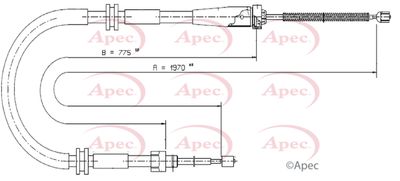 APEC Brake Cable CAB1682