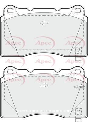 APEC Rear Brake Pads PAD1391