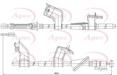 APEC Brake Cable CAB1148