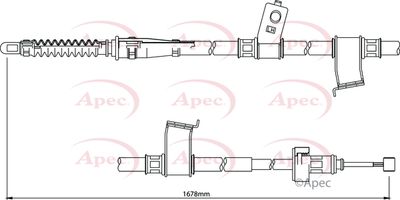 APEC Brake Cable CAB1250
