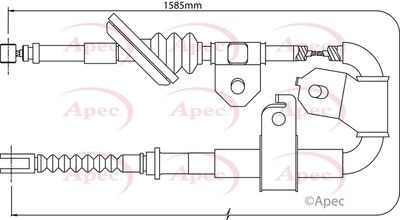 APEC Brake Cable CAB1431