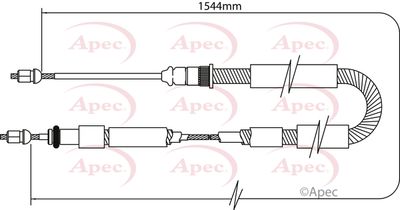 APEC Brake Cable CAB1077