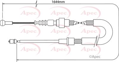 APEC Brake Cable CAB1400