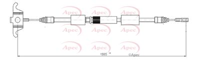 APEC Brake Cable CAB1135