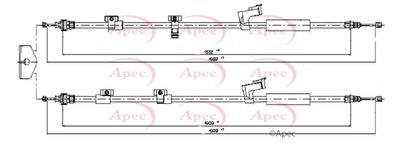 APEC Brake Cable CAB1613