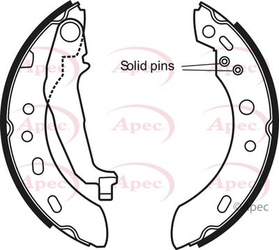 APEC Brake Shoes SHU665