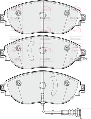 APEC Front Brake Pads PAD1844B