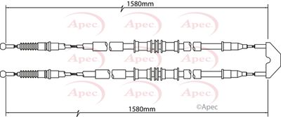 APEC Brake Cable CAB1462