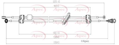 APEC Gear Control Cable CAB7026